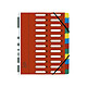 EXACOMPTA Trieur Harmonika, A4, 24 compartiments, rouge Trieur