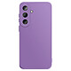 Avizar Coque pour Galaxy S26 en Silicone Souple avec Renfort Bloc Caméra Violet - Coque en silicone souple compatible Samsung Galaxy S26 avec renfort caméra, intérieur microfibre et attache dragonne intégrée.