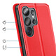 Avis Avizar Étui à Clapet pour Galaxy S26 Ultra Magnétique Fonction Stand Classic Edition Rouge