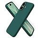 Acheter Evetane Coque iPhone 17 Silicone liquide Verte + 2 Vitres en Verre trempé Protection écran Antichocs
