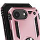 Acheter Avizar Coque pour iPhone 17e Antichoc avec Anneau Magnétique Rotatif Rose champagne
