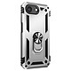 Avizar Coque pour iPhone 17e Antichoc avec Anneau Magnétique Rotatif Argent - Structure hybride en polycarbonate rigide et silicone gel absorbant