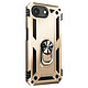 Avizar Coque pour iPhone 17e Antichoc avec Anneau Magnétique Rotatif Dorée - Structure hybride en polycarbonate rigide et silicone gel absorbant
