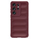 Amorus Coque pour Galaxy S26 Ultra Souple Antichoc Compatible Recharge Sans Fil Qi Bordeaux - Coque antichoc silicone conçue pour protéger efficacement le smartphone contre les chutes