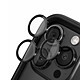 Rhinoshield Protection Caméra pour iPhone 15 Pro / 15 Pro Max Anti-rayures Antichoc Noir Verre trempé haute résistance 9H conçu pour protéger efficacement les lentilles contre les rayures, les chocs et l'usure quotidienne