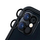 Rhinoshield Protection d'Objectif Caméra pour iPhone 11 / 12 / 12 Mini Anti-Rayures Noir - Verre trempé haute résistance 9H conçu pour protéger efficacement les lentilles contre les rayures, les chocs et l'usure quotidienne