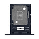 Clappio Tiroir de Remplacement Dual Nano SIM ou microSD pour Galaxy A15 4G Noir Tiroir nano SIM de remplacement parfaitement compatible avec Galaxy A15 4G
