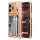 Avizar Coque pour iPhone 17 Pro Max avec Porte-cartes Intégré et Coins Renforcés Transparent Protection renforcée grâce aux coins avec coussins d'air qui absorbent efficacement les chocs et réduisent les impacts en cas de chute