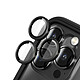 Rhinoshield Protection d'Objectif Caméra pour iPhone 13 Pro / 13 Pro Max Anti-Rayures Gris foncé - Verre trempé haute résistance 9H conçu pour protéger efficacement les lentilles contre les rayures, les chocs et l'usure quotidienne