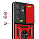 Acheter Mayaxess Coque pour Galaxy S26 Ultra avec Cache Caméra Coulissante et Bague Magnétique Rouge