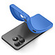 Avizar Coque pour Honor X5c Plus en Silicone Souple avec Renfort Bloc Caméra Bleu pas cher