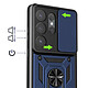 Acheter Mayaxess Coque pour Galaxy S26 Ultra avec Cache Caméra Coulissante et Bague Magnétique Bleu nuit