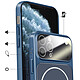 Avis Avizar Coque pour iPhone 11 Pro Max Compatible MagSafe Finition AG Glass Mate Bleu nuit