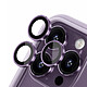 Rhinoshield Protection d'Objectif Caméra pour iPhone 14 Pro / 14 Pro Max Anti-Rayures Violet Verre trempé haute résistance 9H conçu pour protéger efficacement les lentilles contre les rayures, les chocs et l'usure quotidienne