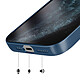 Avizar Coque pour iPhone 11 Pro Max Compatible MagSafe Finition AG Glass Mate Bleu nuit pas cher