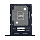 Acheter Clappio Tiroir de Remplacement Dual Nano SIM ou microSD pour Galaxy A15 4G Noir