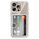 Avizar Coque pour iPhone 16 Pro avec Porte-cartes Intégré et Coins Renforcés Transparent Protection renforcée grâce aux coins avec coussins d'air qui absorbent efficacement les chocs et réduisent les impacts en cas de chute