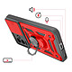 Avis Mayaxess Coque pour Galaxy S25 FE avec Cache Caméra Coulissante et Bague Magnétique Rouge