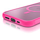 Avizar Coque pour iPhone 17e Compatible MagSafe Collection Frost Color Fuchsia pas cher