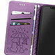 Acheter Avizar Étui Portefeuille pour iPhone 17e Motifs Chat et Chien avec Fonction Support Violet