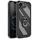 Avizar Coque pour iPhone 17e avec Coins Renforcés et Bague Magnétique Noir - Protection antichoc complète grâce à une structure renforcée avec coins bumper absorbants qui réduisent les impacts en cas de chute ou de choc