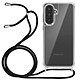 Avizar Coque pour Galaxy A37 en Silicone avec Cordon en Nylon Tressé 70cm Transparent Coque antichoc conçue pour protéger votre Galaxy A37 contre les chutes et impacts grâce à sa structure silicone et ses coins bumper renforcés