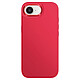 Avizar Coque pour iPhone 17e Finition Mat avec Contour Caméra Métallisé Rouge Structure semi-rigide en silicone et polycarbonate assurant une excellente absorption des chocs tout en conservant une forme fine et élégante