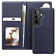 Mayaxess Étui Portefeuille 2 en 1 pour Galaxy S26 Plus avec Coque Détachable Bleu nuit Conception 2-en-1 avec coque détachable magnétique pour une utilisation flexible et rapide
