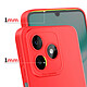 Avis Avizar Coque pour Honor X5c Plus en Silicone Souple avec Renfort Bloc Caméra Rouge
