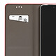 Avis Mayaxess Étui pour Moto G17 Effet Strié avec Porte-carte et Fonction Stand Rouge