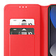 Avizar Étui Folio pour Redmi Note 15 5G / 4G avec Porte-cartes et Fonction Support Rouge pas cher