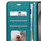 Mayaxess Étui Portefeuille pour Galaxy S26 Ultra avec Dragonne et Fonction Stand Turquoise pas cher