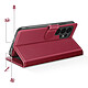 Avis Mayaxess Étui Portefeuille 2 en 1 pour Galaxy S26 Ultra avec Coque Détachable Rouge