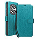 Mayaxess Étui Portefeuille pour Redmi Note 15 Pro 5G avec Dragonne et Fonction Stand Turquoise Cet étui portefeuille pour Redmi Note 15 Pro 5G associe un revêtement grainé et satiné à une conception pratique pour un usage quotidien