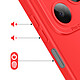Acheter Avizar Coque pour Honor X5c Plus en Silicone Souple avec Renfort Bloc Caméra Rouge