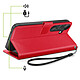 Acheter Mayaxess Étui Portefeuille pour Galaxy S26 Plus avec Dragonne et Fonction Stand Rouge