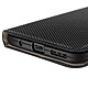 Mayaxess Étui pour Moto G17 Effet Strié avec Porte-carte et Fonction Stand Noir pas cher