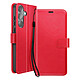 Mayaxess Étui Portefeuille pour Galaxy S26 Plus avec Dragonne et Fonction Stand Rouge Cet étui portefeuille pour Galaxy S26 Plus associe un revêtement grainé et satiné à une conception pratique pour un usage quotidien