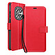 Mayaxess Étui Portefeuille pour Redmi Note 15 Pro 5G avec Dragonne et Fonction Stand Rouge Cet étui portefeuille pour Redmi Note 15 Pro 5G associe un revêtement grainé et satiné à une conception pratique pour un usage quotidien