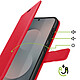 Avis Mayaxess Étui Portefeuille pour Galaxy S25 FE avec Dragonne et Fonction Stand Rouge