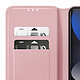 Avizar Étui Folio pour Redmi Note 15 5G / 4G avec Porte-cartes et Fonction Support Rose champagne pas cher