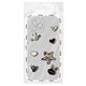 Zanaé Stickers 3D Relief pour Smartphone et Coque Pearl Bunny Motifs Décoratifs Dorée pas cher