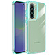 Avizar Coque pour Galaxy A37 Renforcée Conception Bi-Matière Texturé Antidérapants Turquoise - Structure bi-matière en silicone souple et polycarbonate rigide pour une protection durable contre chocs et rayures