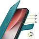 Avis Mayaxess Étui Portefeuille pour Honor Magic 8 Lite avec Dragonne et Fonction Stand Turquoise