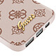 Acheter Guess Coque MagSafe pour iPhone 17e Série Peony Script Logo Antichoc Marron clair