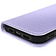Avizar Étui à Clapet pour iPhone 17e Effet Carbone avec Porte-Cartes et Support Lavande pas cher