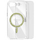 Guess Coque MagSafe pour iPhone 17e Série IML Glitter Circle Antichoc Transparent pas cher
