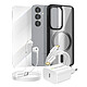 Mayaxess Pack Essentiel pour Galaxy S25 Coque, Verre, Chargeur, Écouteurs (5 pièces) Noir - Ce pack d'accessoires se compose de tous les éléments essentiels pour protéger, recharger et utiliser votre Galaxy S25 au quotidien