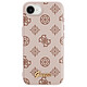 Guess Coque MagSafe pour iPhone 17e Série Peony Script Logo Antichoc Marron clair Coque simili cuir conçue pour protéger efficacement le smartphone au quotidien