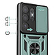Acheter Avizar Coque pour Galaxy S26 Ultra avec Bague Support et Cache Caméra Coulissant Vert